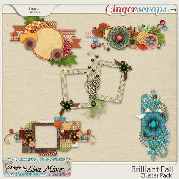 Brilliant Fall Cluster Pack from Designs by Lisa Minor