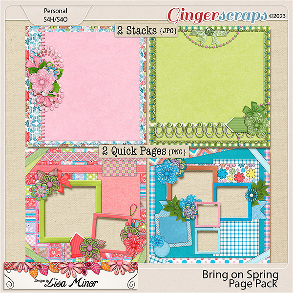 Bring on Spring Page Pack from Designs by Lisa Minor