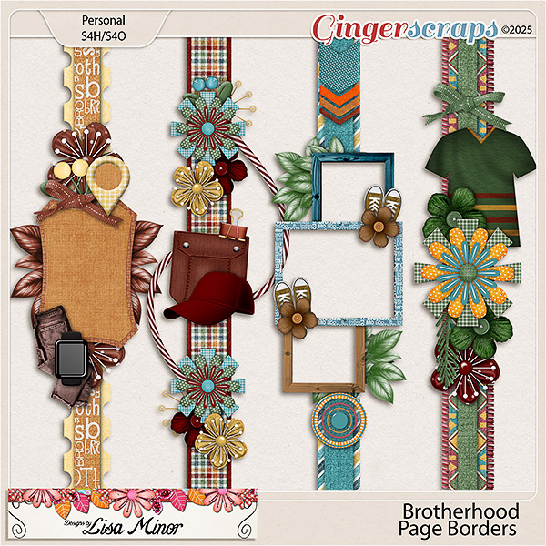 Brotherhood Page Borders from Designs by Lisa Minor