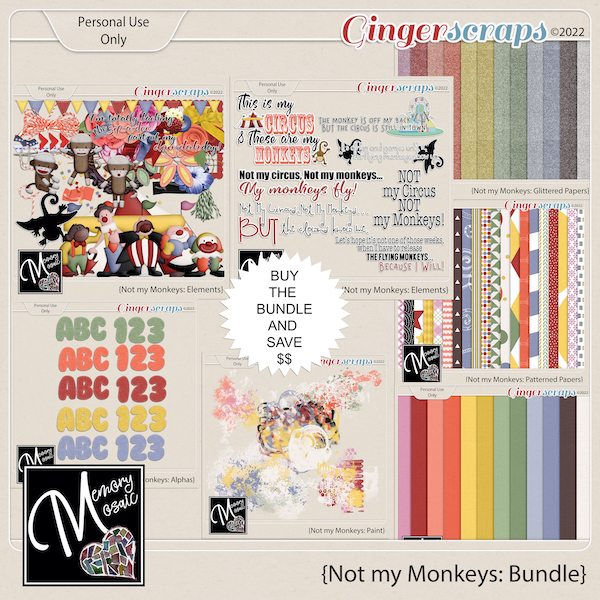 Not my Monkeys: Bundle by Memory Mosaic