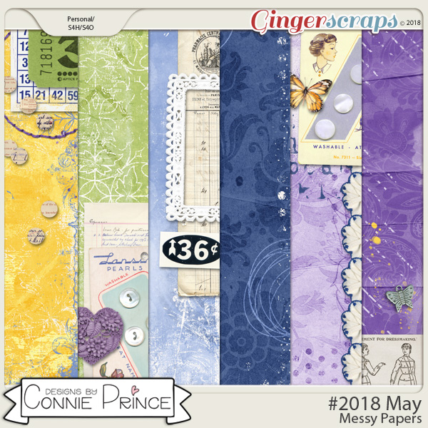 #2018 May - Messy Papers by Connie Prince