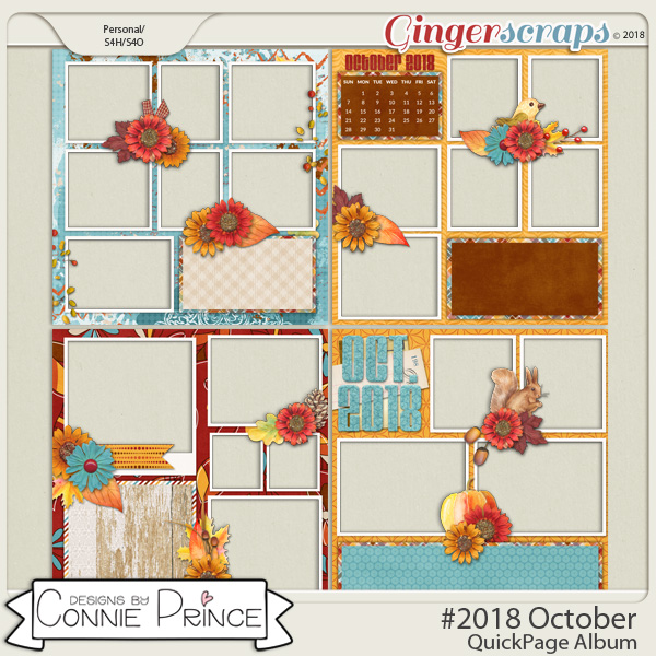 #2018 October - Quick Pages by Connie Prince