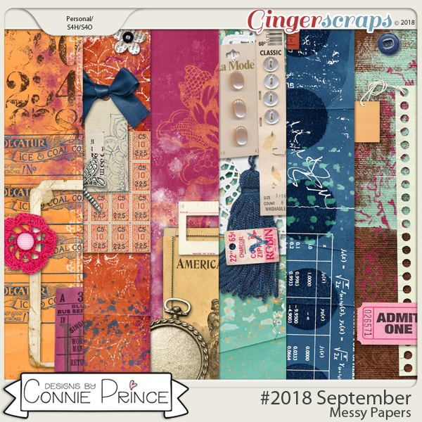 #2018 September - Messy Papers by Connie Prince