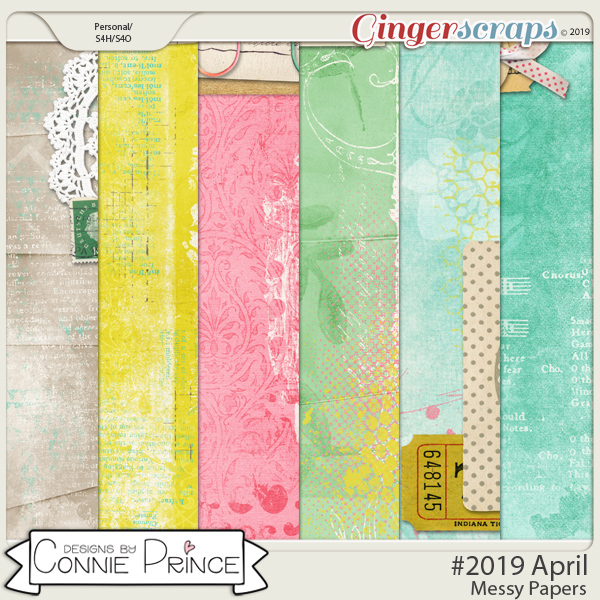 #2019 April - Messy Papers by Connie Prince