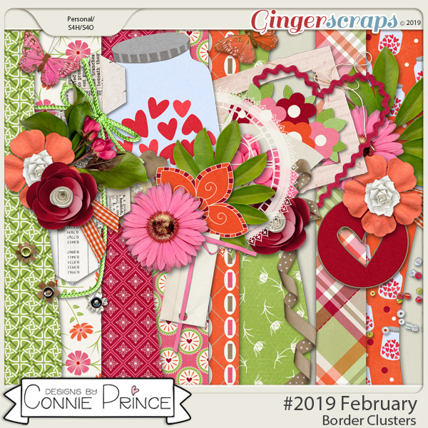 #2019 February - Border Clusters by Connie Prince