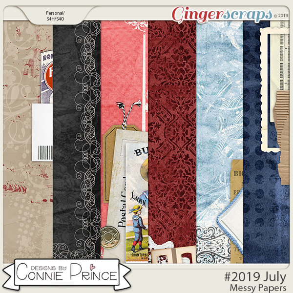 #2019 July - Messy Papers by Connie Prince