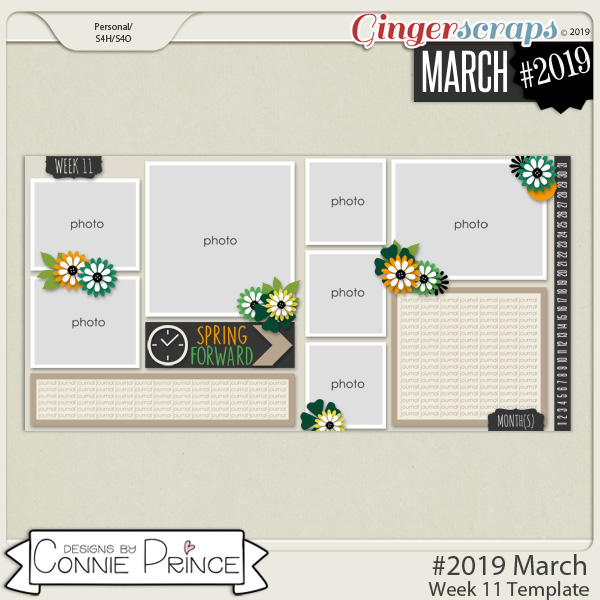 #2019 March - Week 11 Template Pack (CU Ok) by Connie Prince