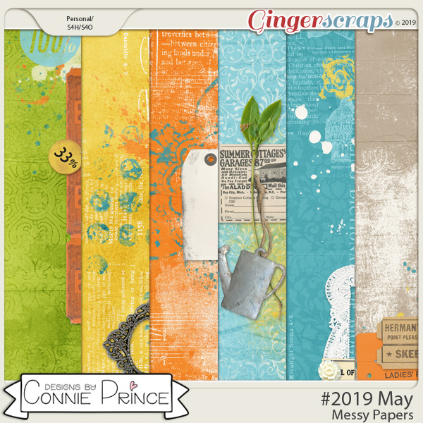 #2019 May - Messy Papers by Connie Prince