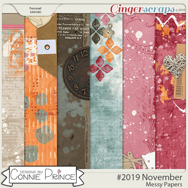 #2019 November - Messy Papers by Connie Prince