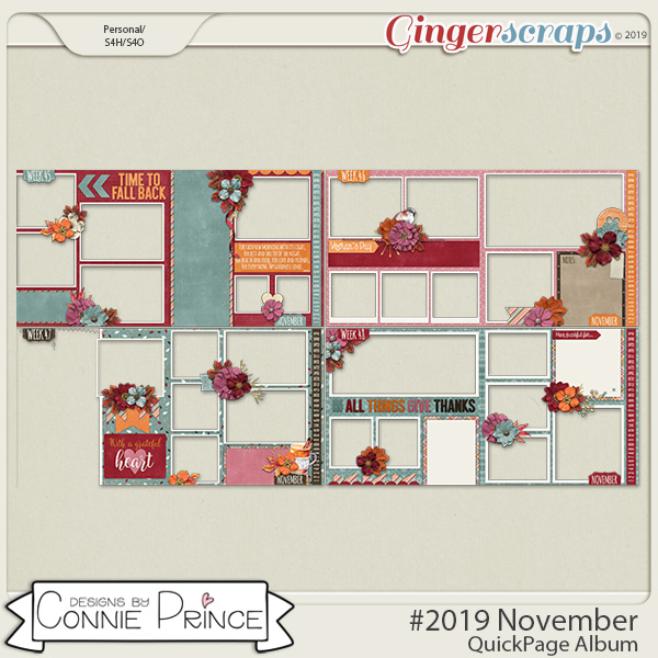 #2019 November - Quick Pages by Connie Prince