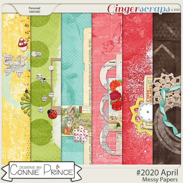#2020 April - Messy Papers by Connie Prince