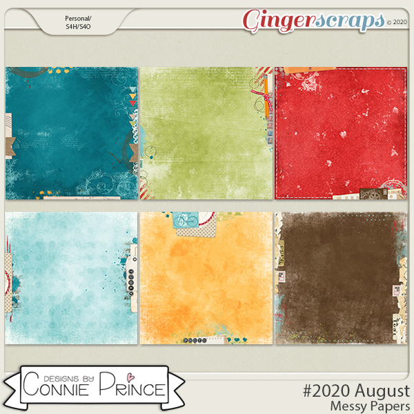 #2020 August - Messy Papers by Connie Prince