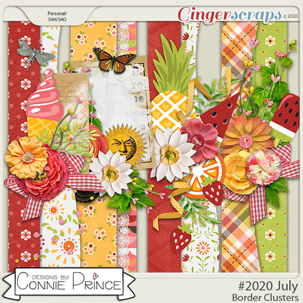 #2020 July - Border Clusters by Connie Prince