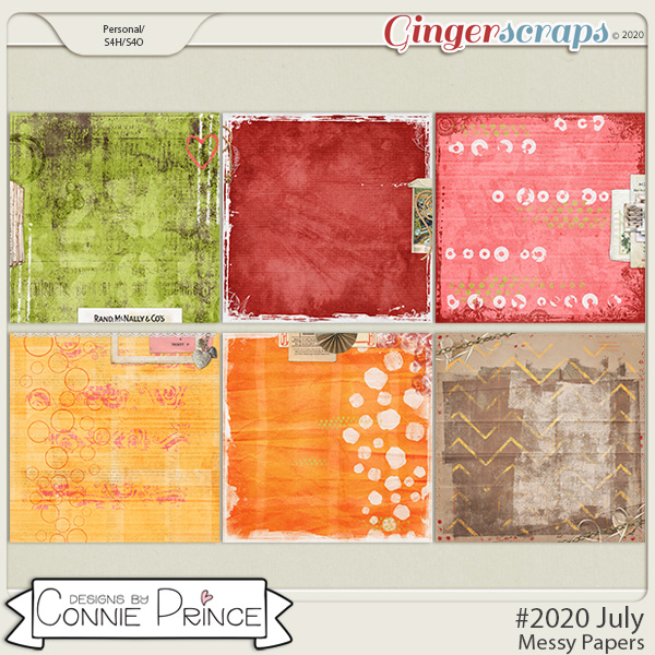 #2020 July - Messy Papers by Connie Prince