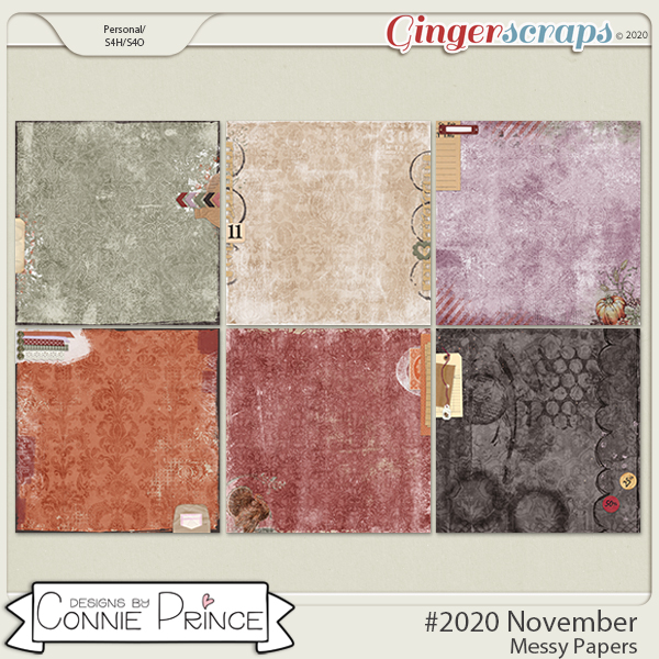 #2020 November - Messy Papers by Connie Prince
