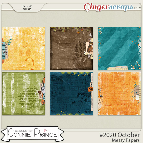 #2020 October - Messy Papers by Connie Prince