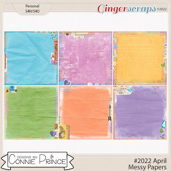 #2022 April - Messy Papers by Connie Prince