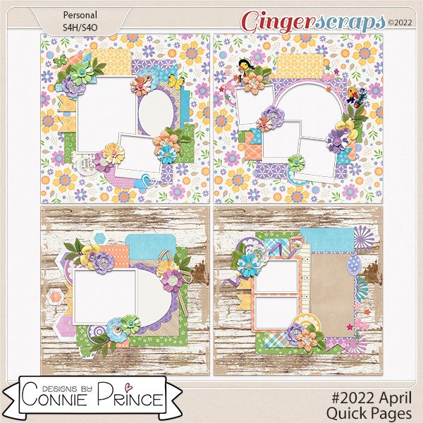 #2022 April - Quick Pages by Connie Prince