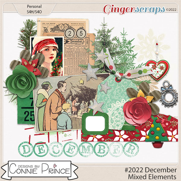 #2022 December - Mixed Element Pack by Connie Prince