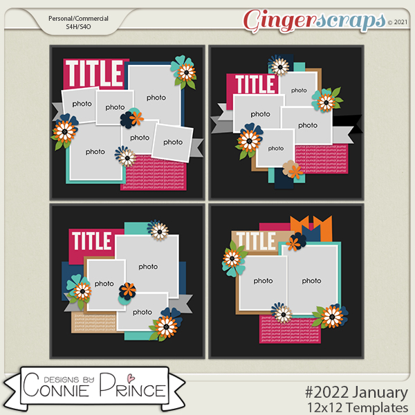 #2022 January -  12x12 Templates