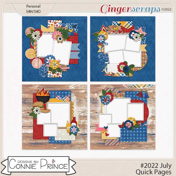 #2022 July - Quick Pages by Connie Prince