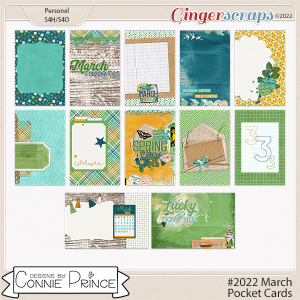 #2022 March - Pocket Cards by Connie Prince