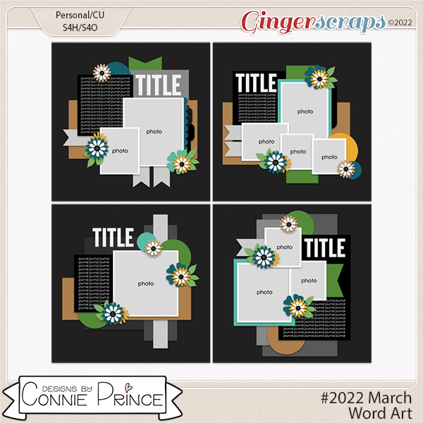 #2022 March -  12x12 Templates (CU Ok) by Connie Prince