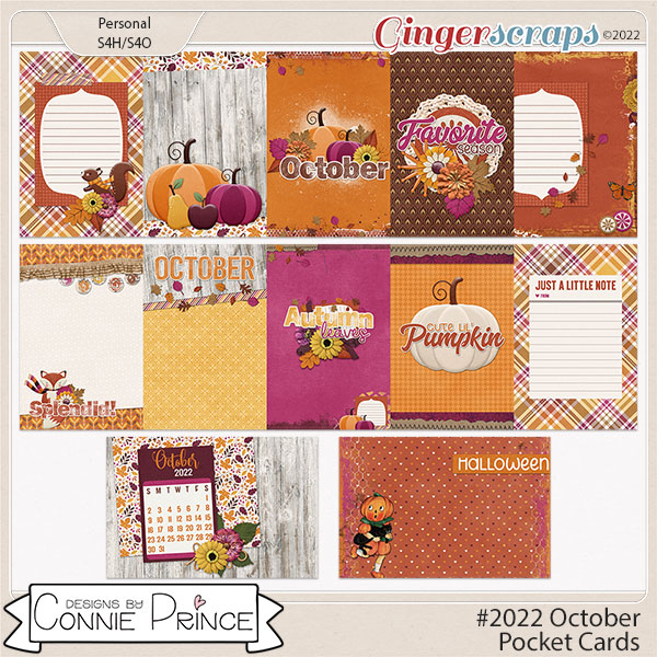 #2022 October - Pocket Cards by Connie Prince