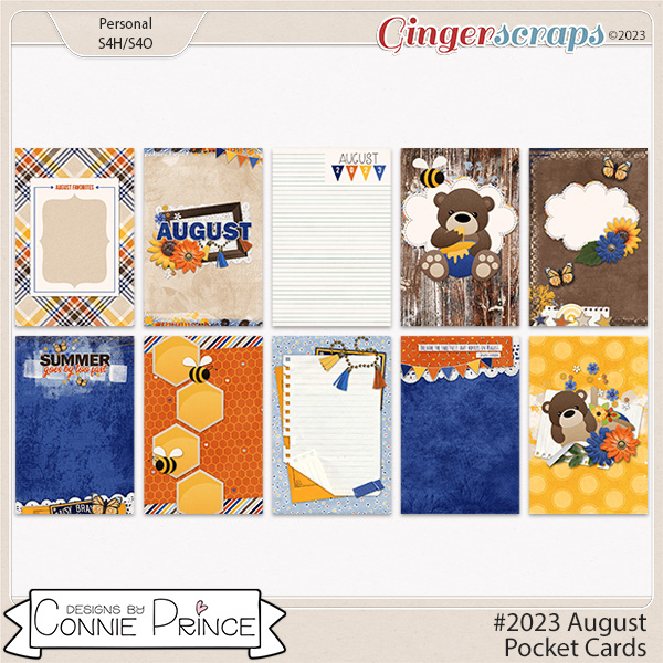 #2023 August - Pocket Cards by Connie Prince