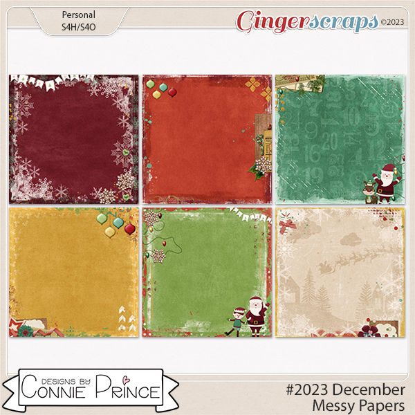 #2023 December - Messy Papers by Connie Prince