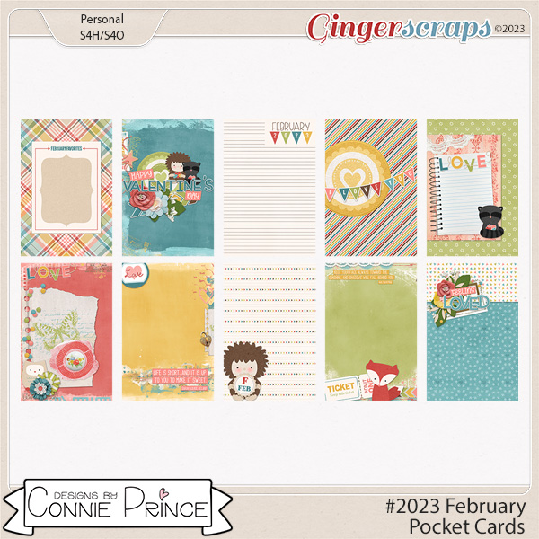 #2023 February - Pocket Cards by Connie Prince