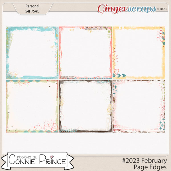 #2023 February - Page Edges by Connie Prince
