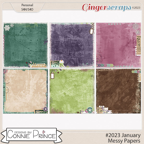#2023 January - Messy Papers by Connie Prince