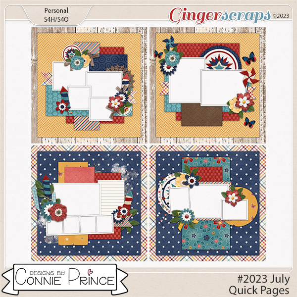 #2023 July - Quick Pages by Connie Prince