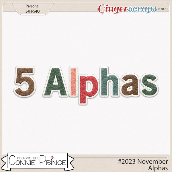 #2023 November - Alpha Pack AddOn by Connie Prince