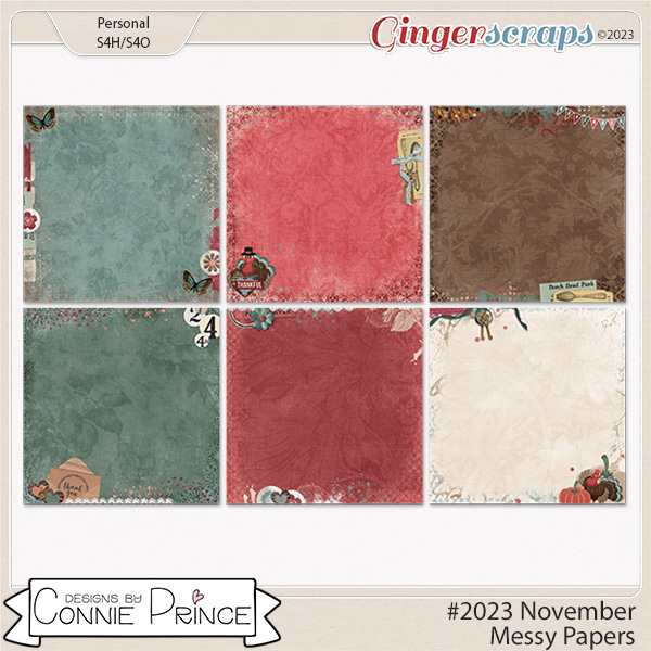 #2023 November - Messy Papers by Connie Prince