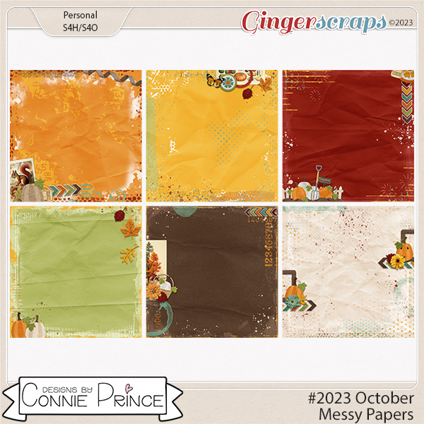 #2023 October - Messy Papers by Connie Prince