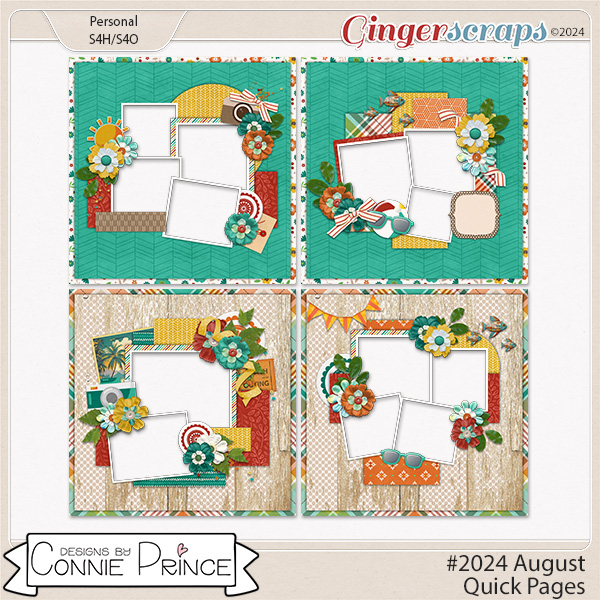 #2024 August - Quick Pages by Connie Prince