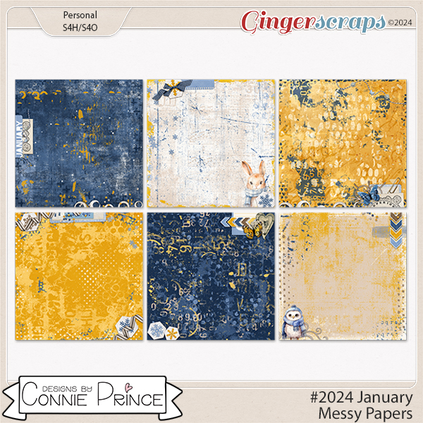 #2024 January - Messy Papers by Connie Prince