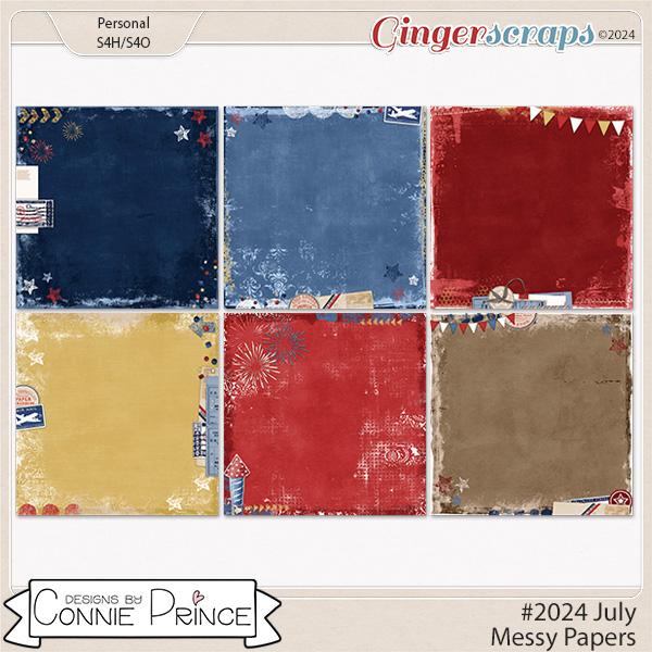 #2024 July - Messy Papers by Connie Prince