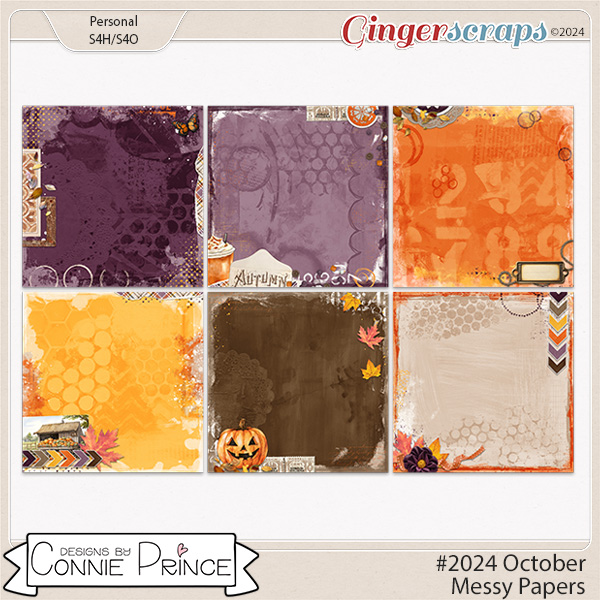 #2024 October - Messy Papers by Connie Prince