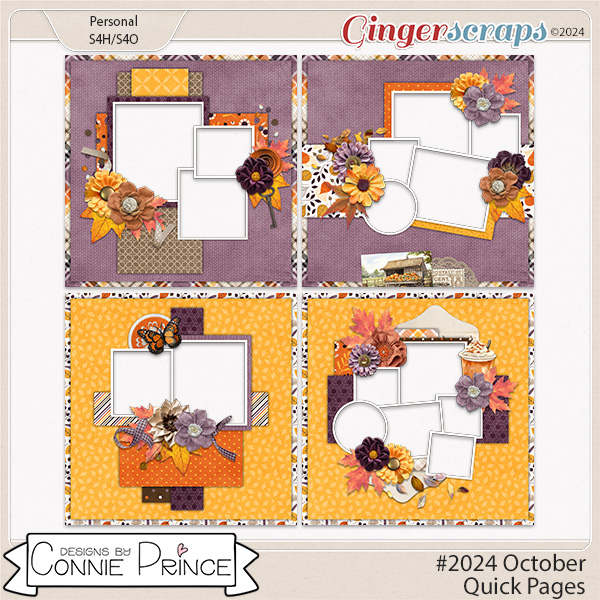 #2024 October - Quick Pages by Connie Prince