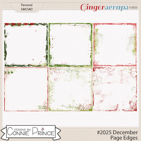 #2025 December - Page Edges by Connie Prince
