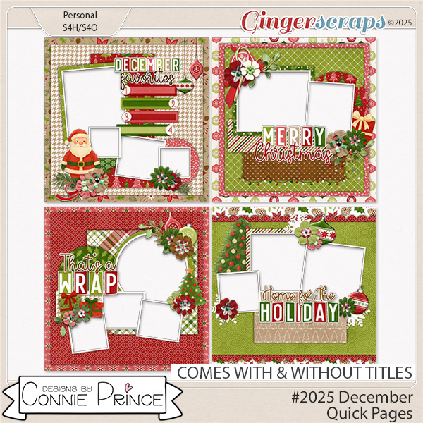#2025 December - Quick Pages by Connie Prince