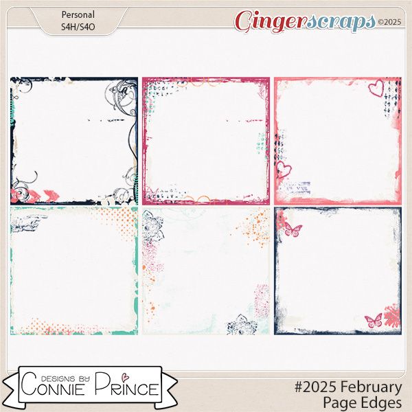 #2025 February - Page Edges by Connie Prince