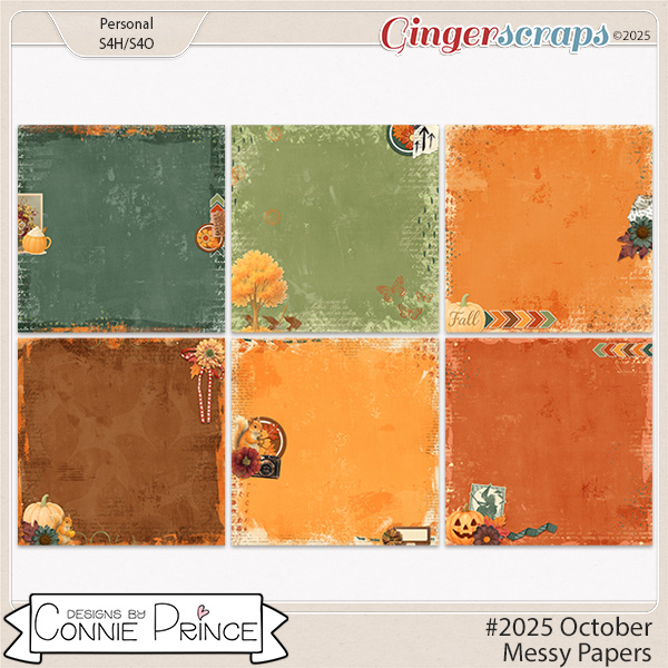 #2025 October - Messy Papers by Connie Prince