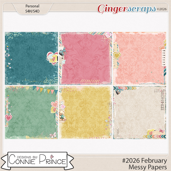 #2026 February - Messy Papers by Connie Prince