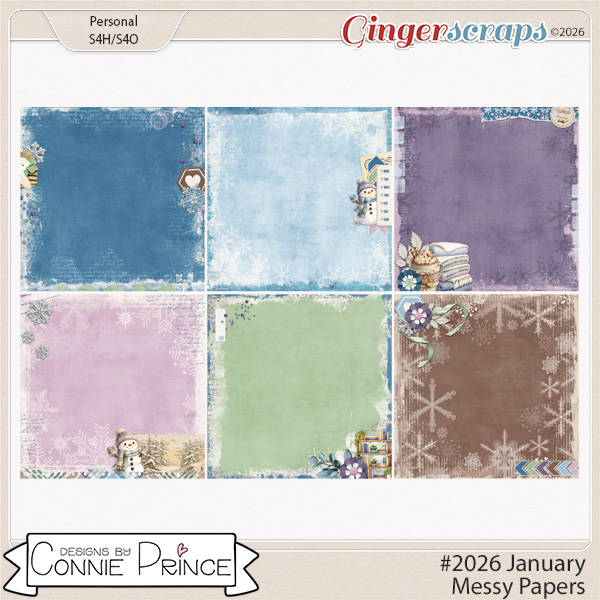 #2026 January - Messy Papers by Connie Prince