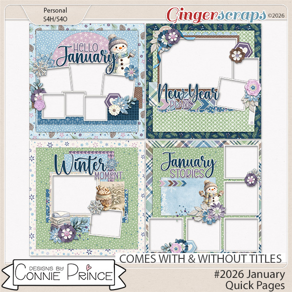#2026 January - Quick Pages by Connie Prince