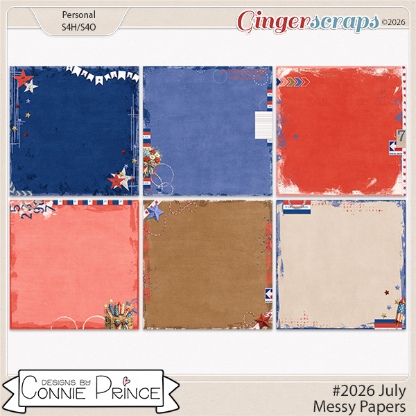 #2026 July - Messy Papers by Connie Prince